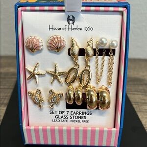 House of Harlow 1960 | Sea Motif  Earring Collection 🌊🦞🐚